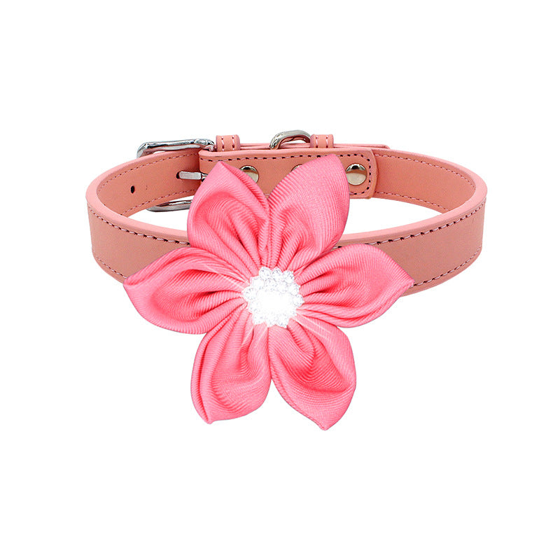 New Comfortable Skin Feeling PU Leather Pet Collar Small And Medium-sized Dog Collar Cat Collar Pet Supplies