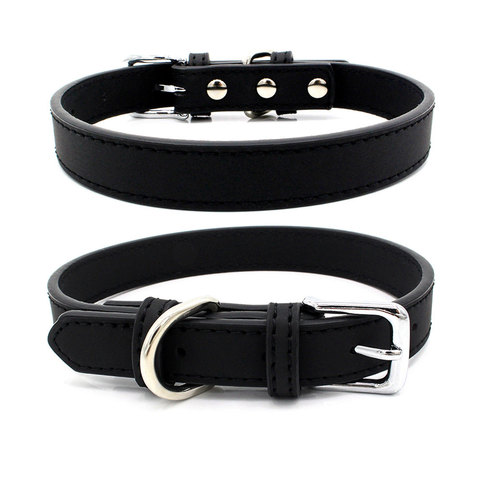 New Comfortable Skin Feeling PU Leather Pet Collar Small And Medium-sized Dog Collar Cat Collar Pet Supplies